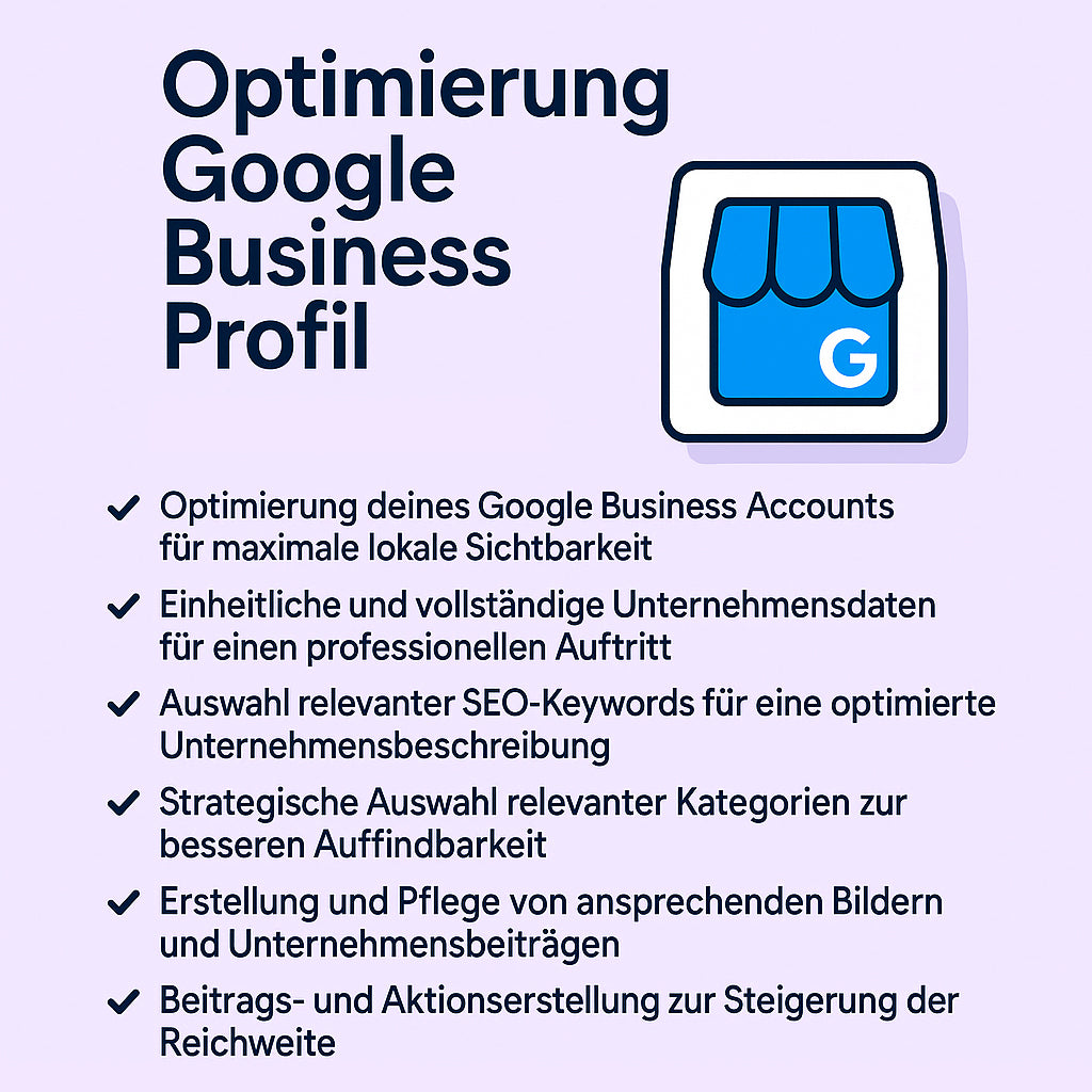 Optimierung Google Business Profil