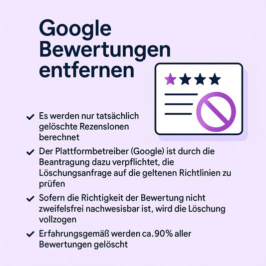 Google Bewertungen entfernen