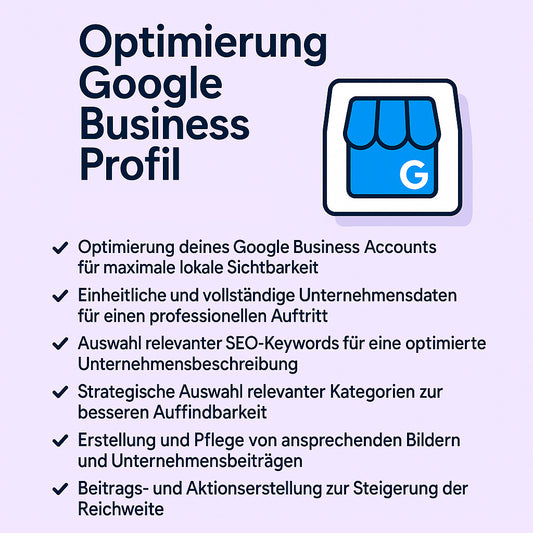 Optimierung Google Business Profil