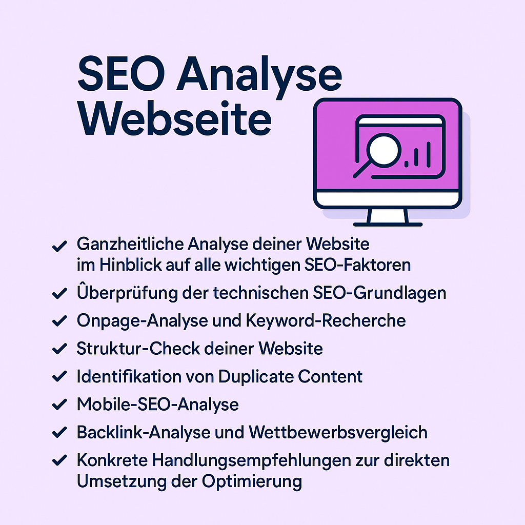 SEO Analyse Webseite